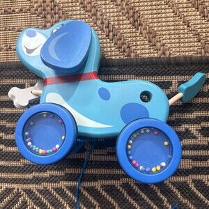 Spark Create Imagine Wooden Push & Pull Toy Dog, Baby and Toddler Toys